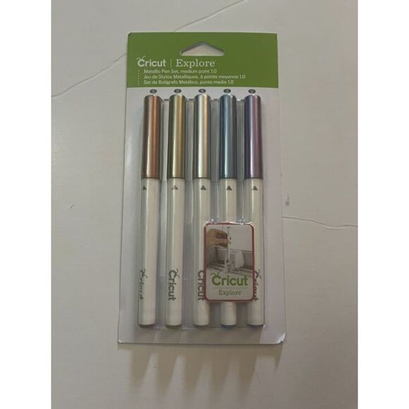 CRICUT EXPLORE METALLIC PEN SET MEDIUM POINT - Picture 1 of 1